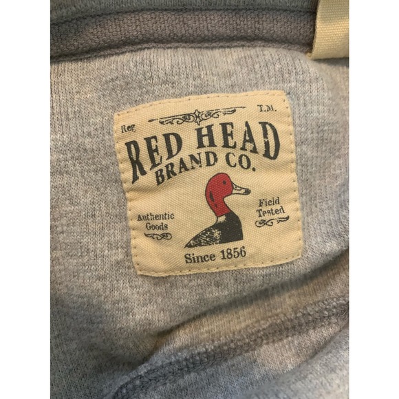 Redhead men gray long sleeve pull over sweatshirt size XL - Picture 3 of 6